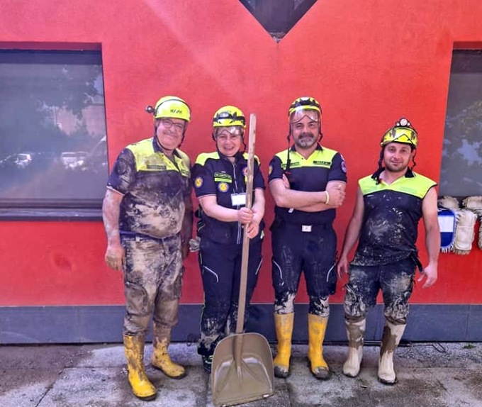Protezione civile mantovana a pieno regime nei luoghi dell’alluvione