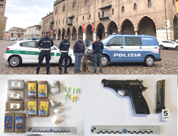 Indagini per due scippi: spuntano anche droga, soldi e una pistola con munizioni