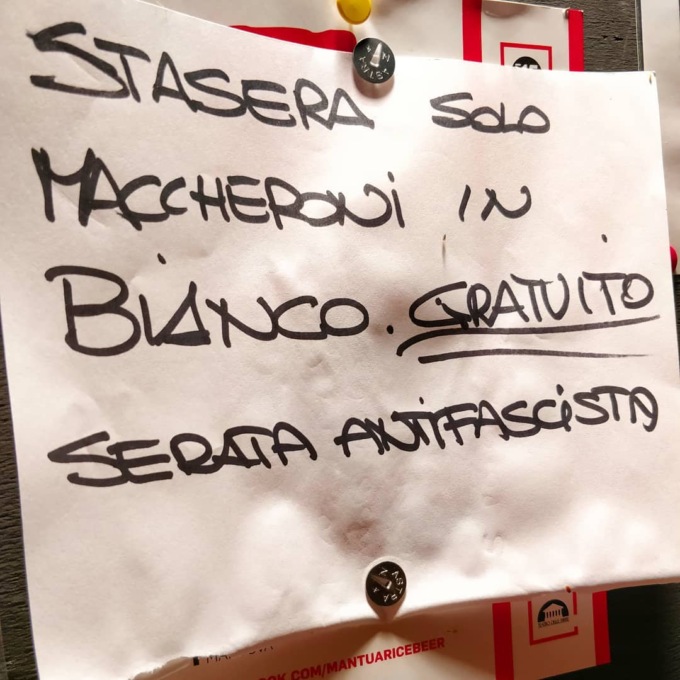 Martedì 25 luglio 2023 la pastasciutta antifascista con Cgil e Arci