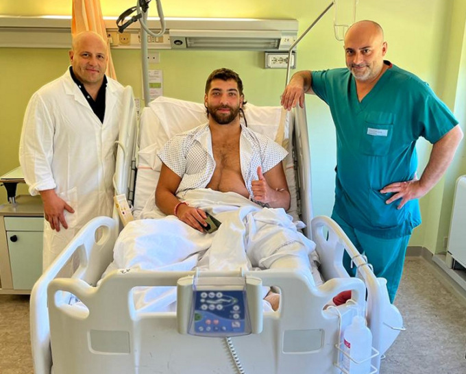 Intervento mini invasivo andato bene: il capitano del Rugby Viadana operato all’Oglio Po