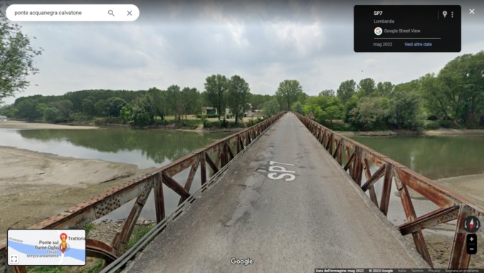 Un ponte militare al posto del ponte chiuso tra Acquanegra sul Chiese e Calvatone