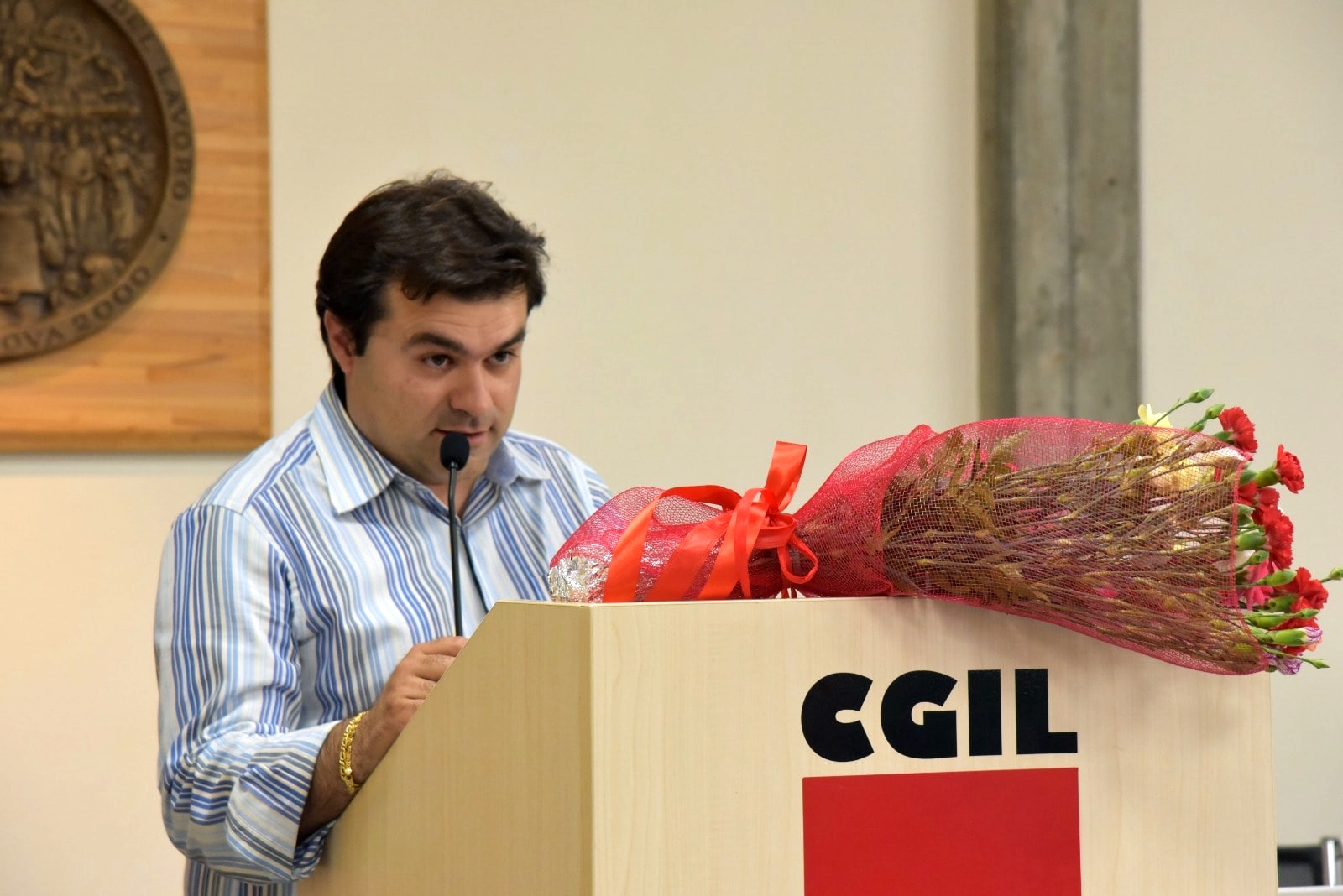 Enzo Garaboldi, segretario generale della Filt Cgil di Mantova (foto da Facebook)