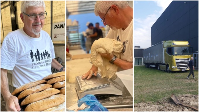 Un panificio mobile in aiuto degli alluvionati in Emilia Romagna, il Presidente Mattarella premia il mantovano Marco Randon