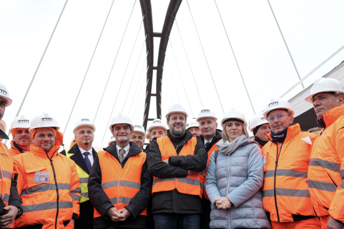 Salvini e Fontana inaugurano il nuovo ponte di San Benedetto Po: “Infrastruttura di grande rilievo per il Mantovano”