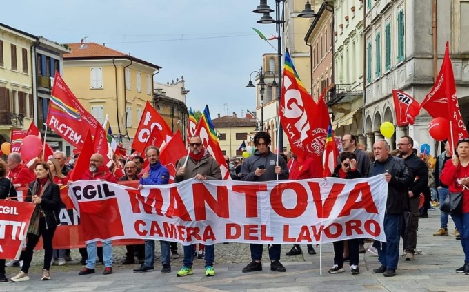 Festa del Lavoro nel Mantovano, la manifestazione a Suzzara con il segretario nazionale Cgil
