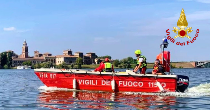 Più sicurezza sui Laghi di Mantova: per tutta l’estate pattugliamento dei vigili del fuoco