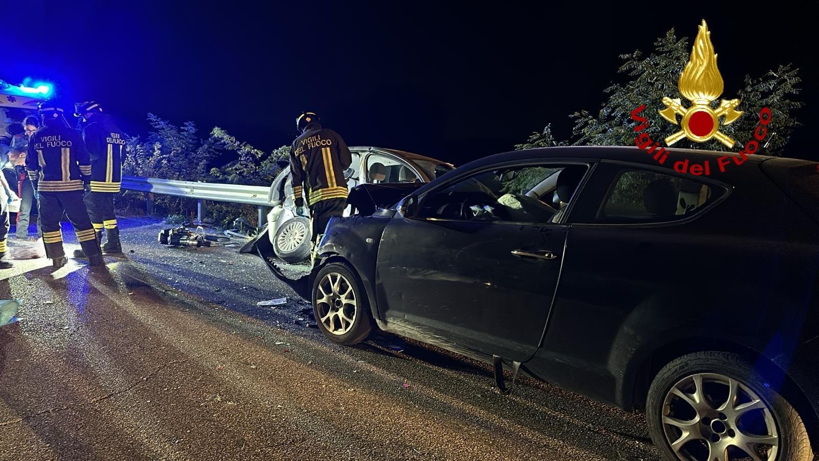 Un'immagine dell'incidente di Valeggio