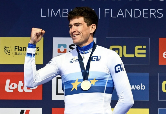 Edoardo Affini medaglia d’oro agli Europei di ciclismo su strada, esulta la provincia di Mantova