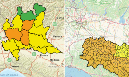 Pioggia a dirotto sulla Lombardia e fiumi a rischio (ma l'allerta arancione è al di là del Po, da noi resta gialla)