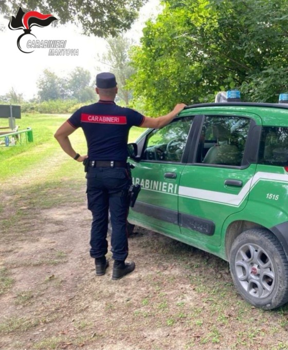 I carabinieri forestali di Mantova (foto d'archvio)