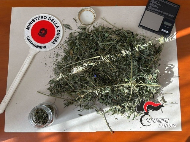 Fidanzati litigano e chiamano i Cc, in casa i militari trovano due etti di cannabis