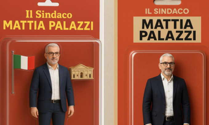 L’action figure del sindaco di Mantova Mattia Palazzi: come creare la vostra con ChatGpt