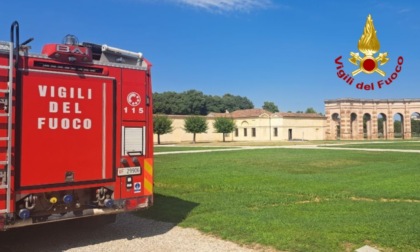 Principio d'incendio a Palazzo Te: il fumo all'interno di un locale tecnico fa scattare l'allarme