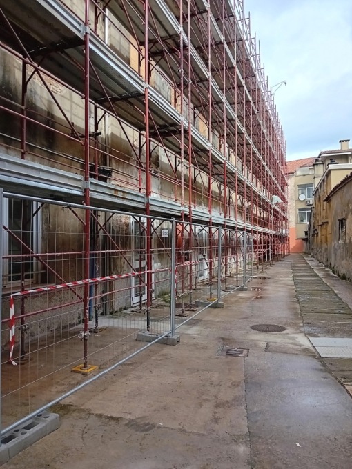 Uno scorcio del cantiere alla Casa di Comunità di Viadana