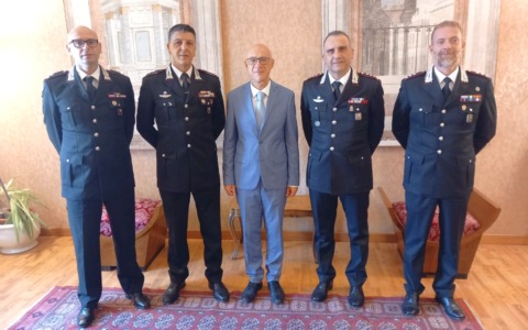 Carabinieri, in partenza tre comandanti di Compagnia. Il saluto del prefetto