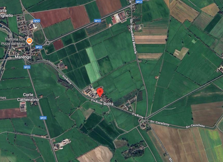 La zona nella quale si trova il fienile dove è scoppiato il rogo (clicca sull'immagine per navigare nella mappa)