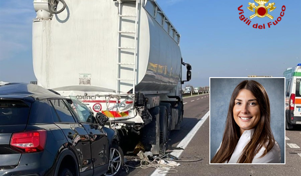 Muore a 36 anni nello schianto contro un Tir, Stefania Palmieri era incinta al nono mese