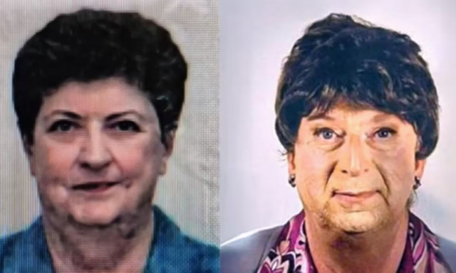 Travestito come la madre morta per incassare la pensione, virale sui social la foto per la carta d'identità