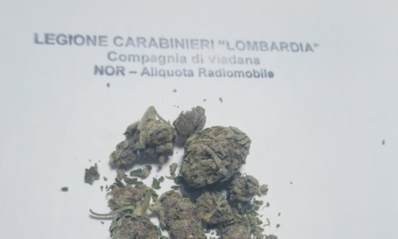 Beccato con la droga a Viadana, 18enne denunciato per spaccio