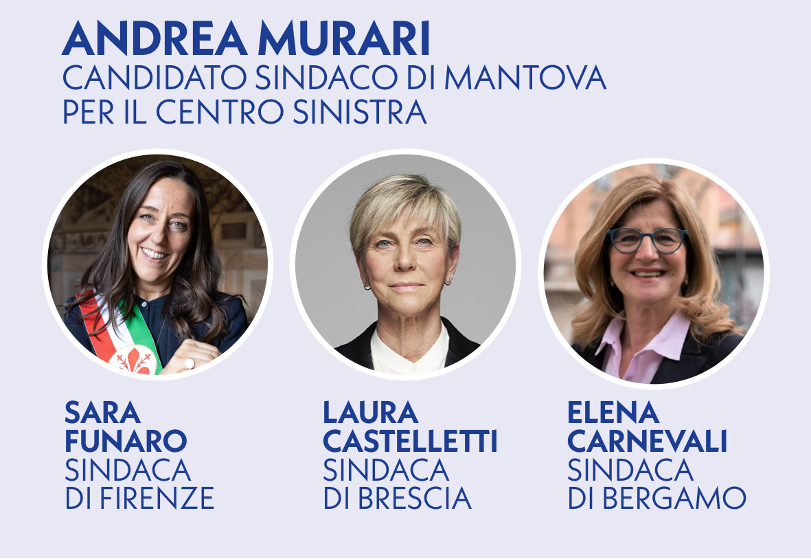 Le sindache di Firenze, Brescia e Bergamo che saranno ospiti alla presentazione della candidatura di Murari