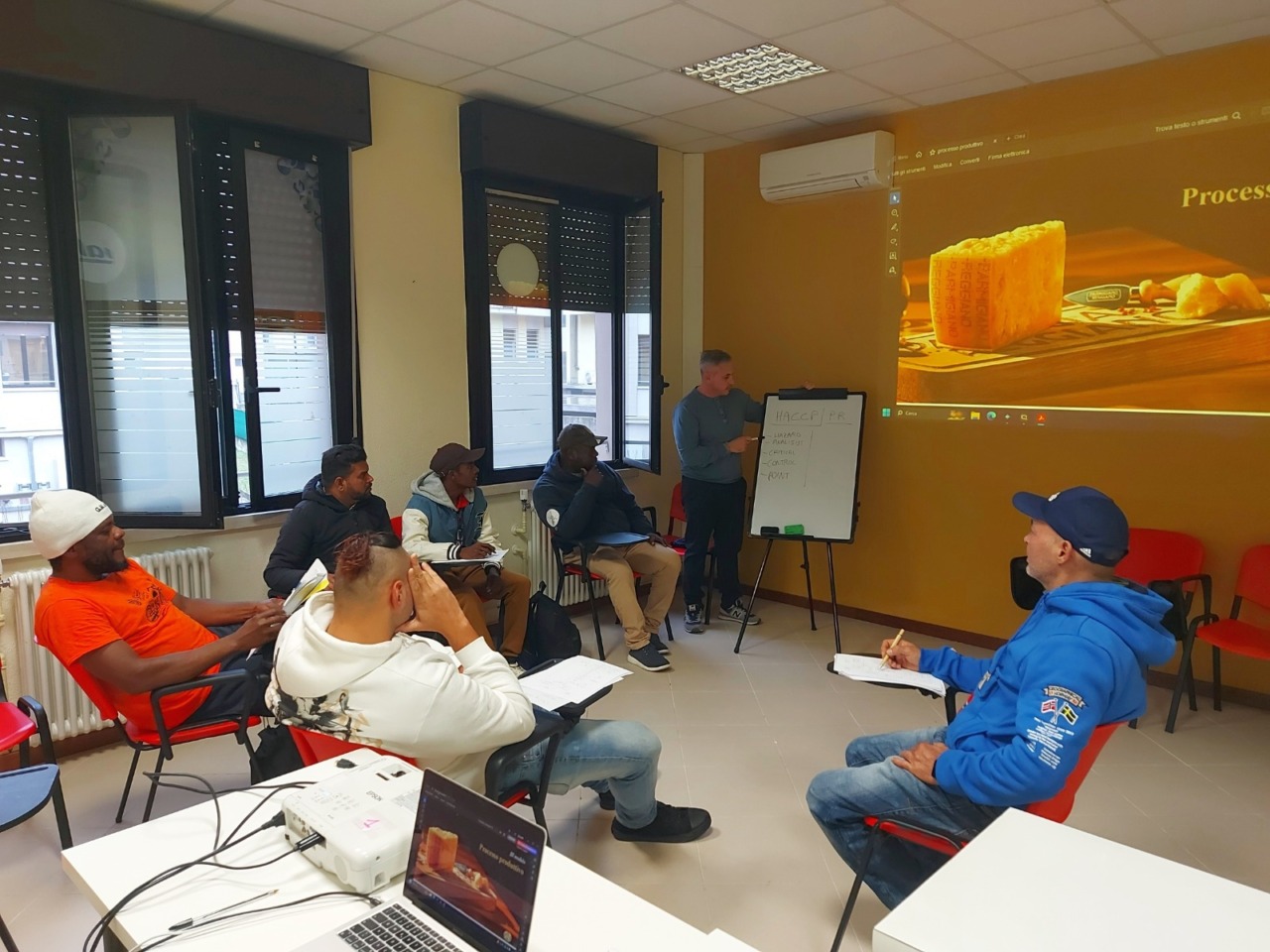 Un momento durante le lezioni