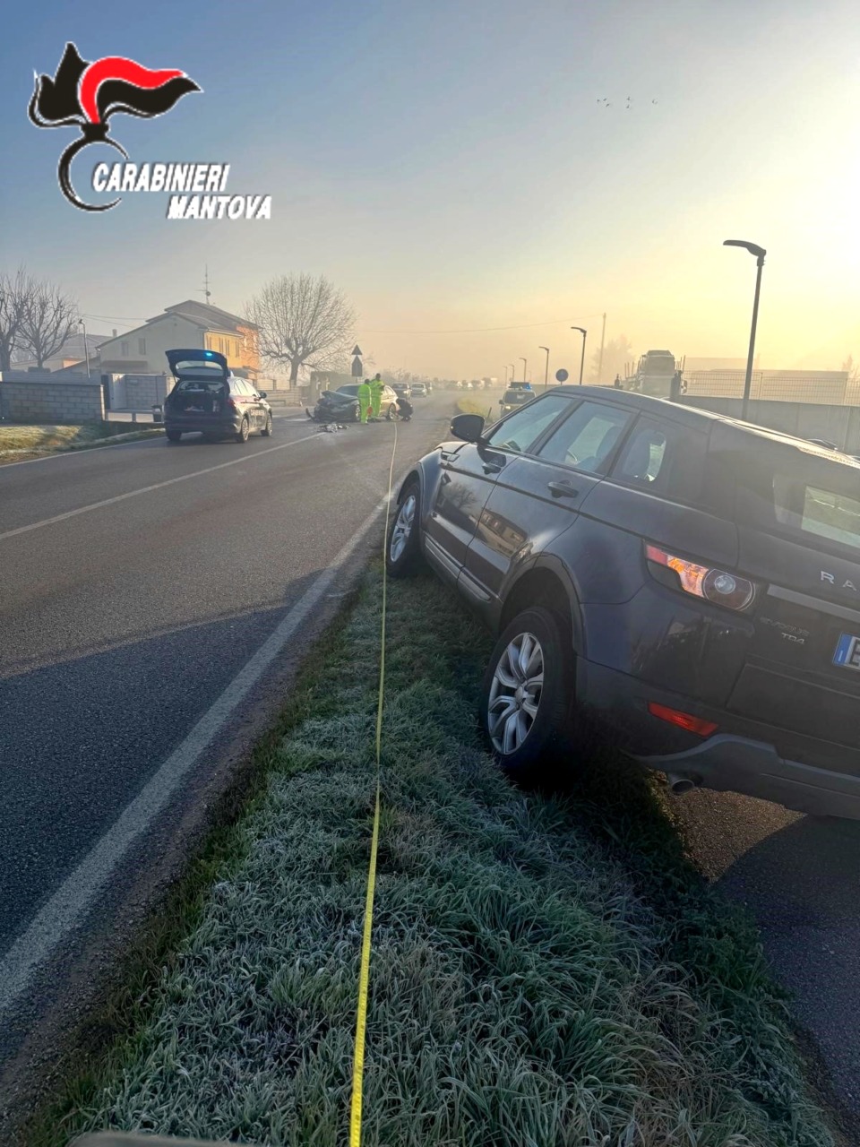 Un'immagine dell'incidente avvenuto tra Castel d'Ario e Susano