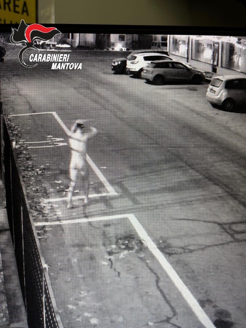 Il soggetto lungo la strada a Poggio Rusco