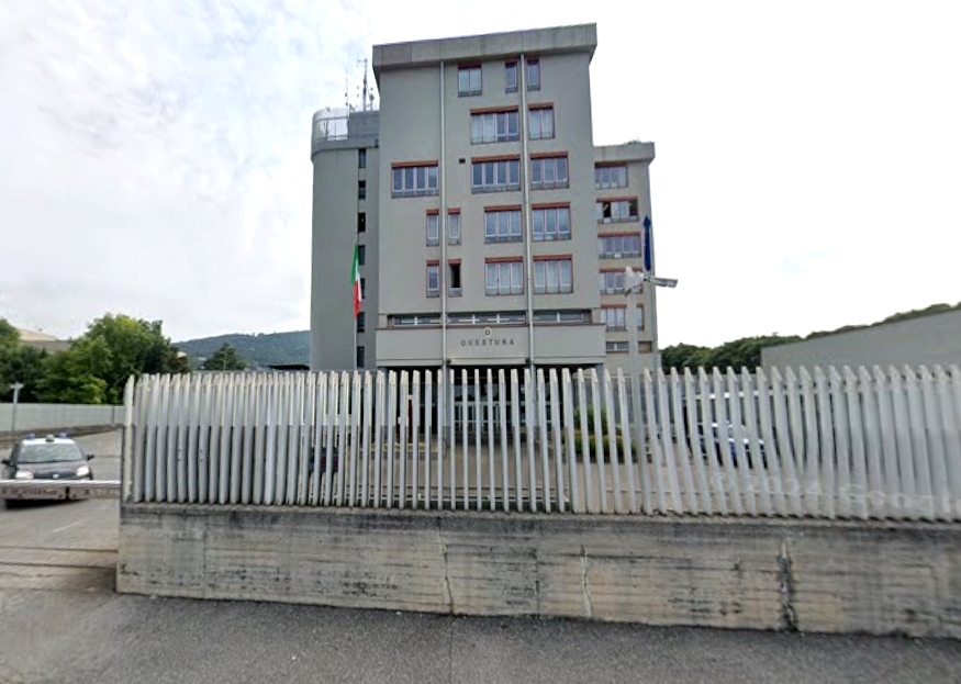 Uno scorcio della Questura di Brescia