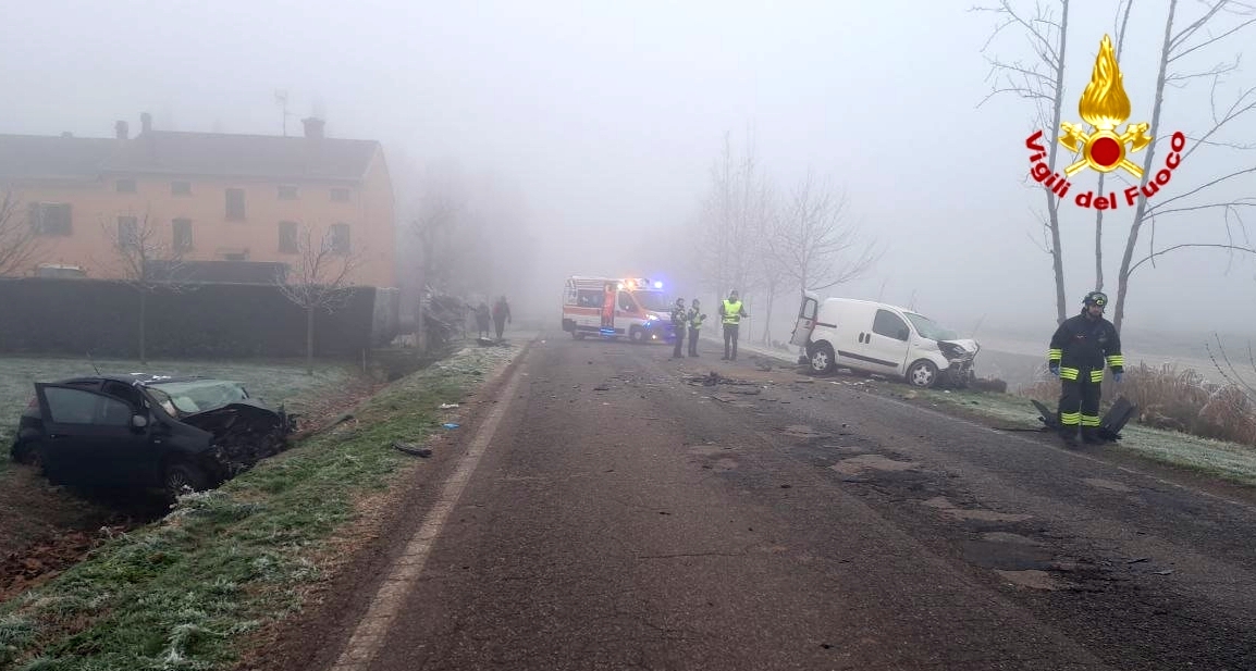 Un'immagine dell'incidente verificatosi tra Mariana e Asola