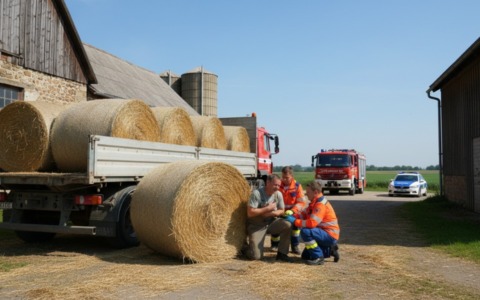 Incidente sul lavoro a San Giorgio Bigarello: autotrasportatore 48enne colpito da una rotoballa