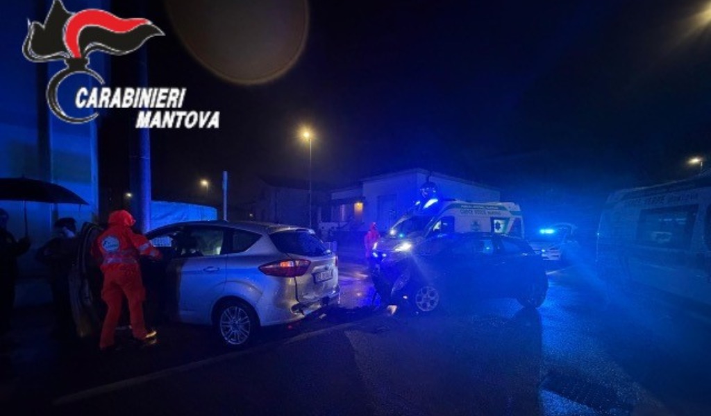 Incidente stradale a Borgo Virgilio: due auto coinvolte, tre feriti trasportati in ospedale