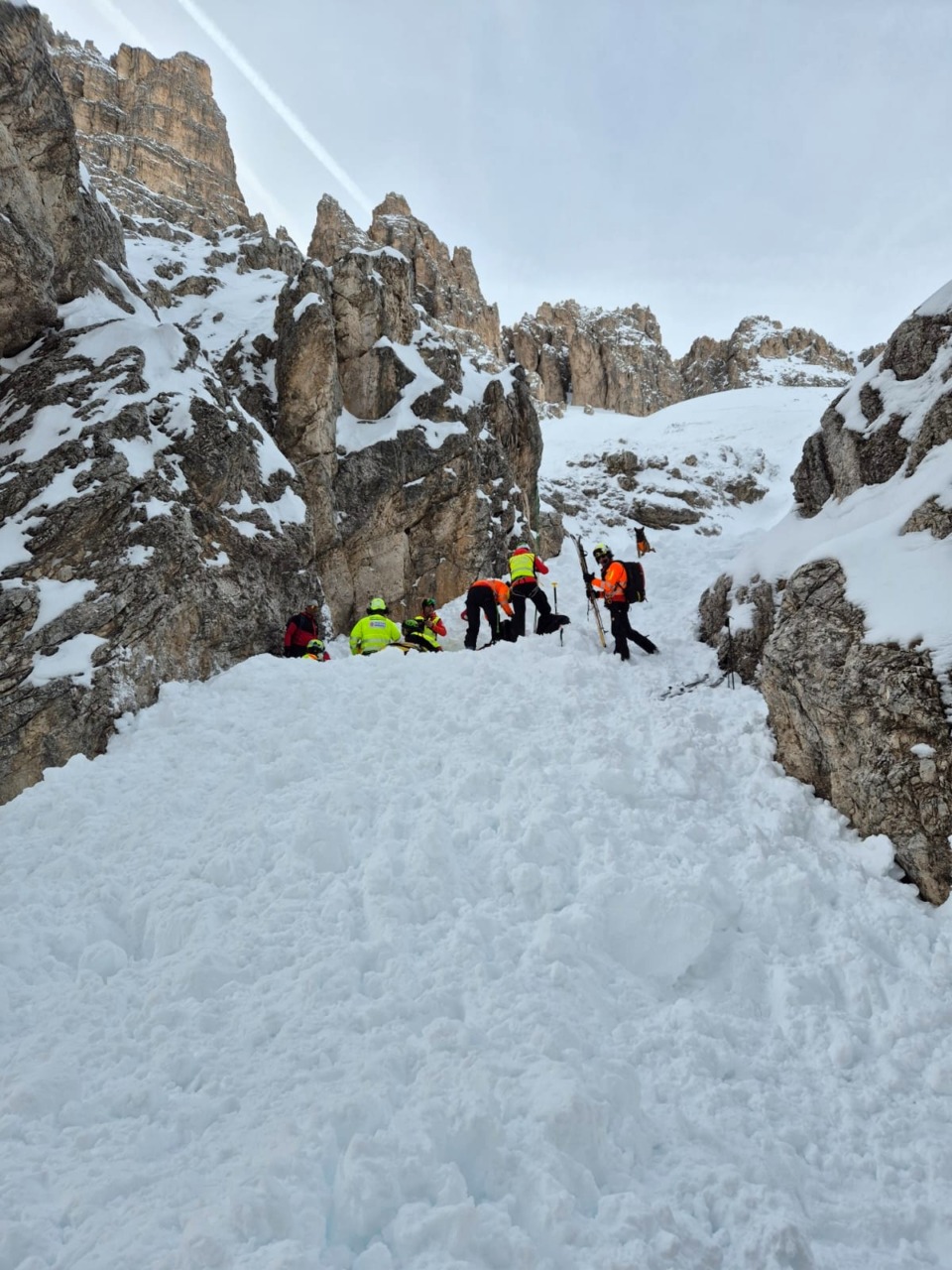 Le operazioni da parte degli operatori del Soccorso Alpino
