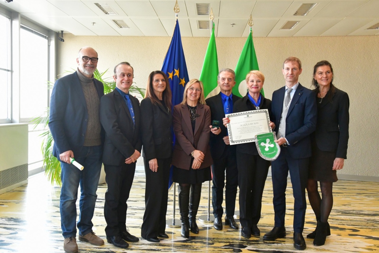 Uno scatto dalla premiazione degli sportivi mantovani in Regione