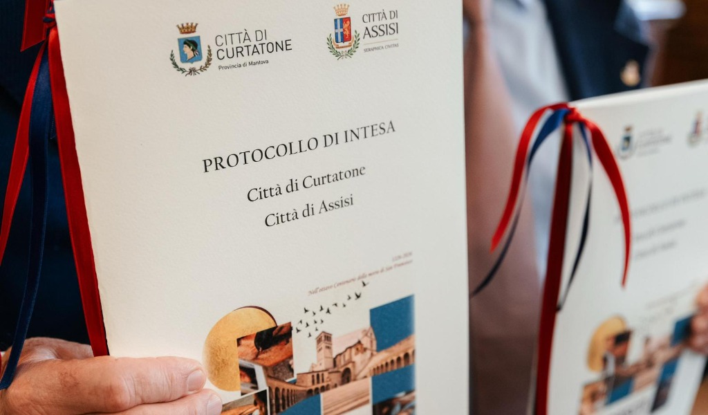 Curtatone e Assisi unite nel segno di San Francesco: nasce un patto tra arte, territorio e spiritualità