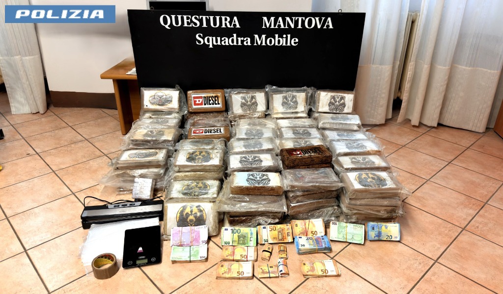 Operazione antidroga nel Mantovano: sequestrati 170 chili di cocaina, tre arresti