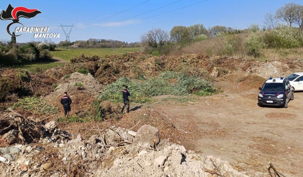 Discarica abusiva in area protetta a Ponti sul Mincio: sequestrati 500 metri cubi di rifiuti speciali