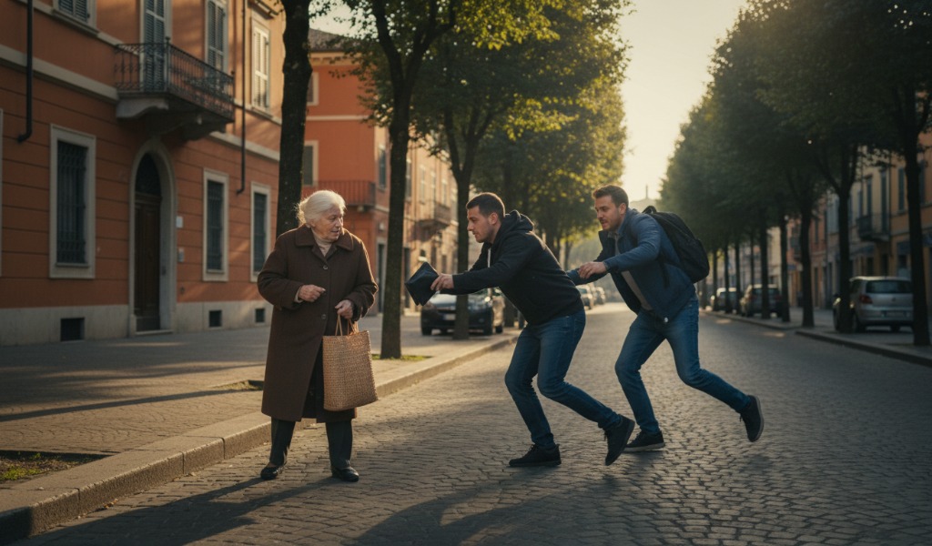 Anziana 94enne scippata a Castiglione delle Stiviere: passante insegue e blocca il ladro