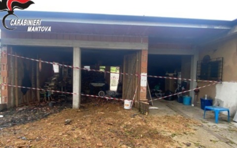 Fiamme in un garage a San Giorgio Bigarello, provvidenziale l’intervento dei Vigili del Fuoco