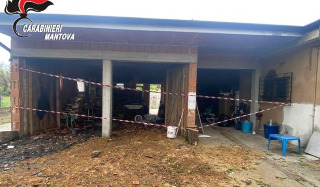 Fiamme in un garage a San Giorgio Bigarello, provvidenziale l’intervento dei Vigili del Fuoco