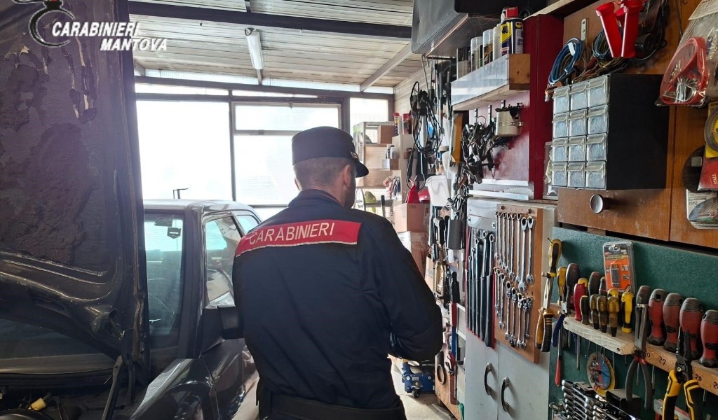 Officina abusiva scoperta a San Giorgio Bigarello: denunciato meccanico senza autorizzazioni