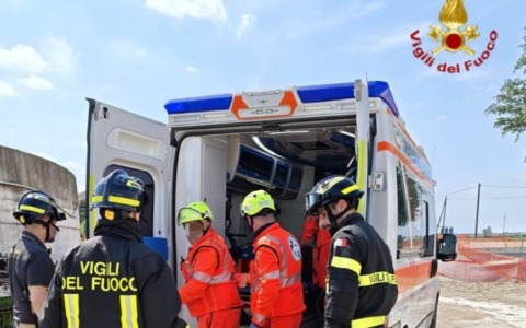 Infortunio sul lavoro a Moglia: operaio 37enne cade in una vasca di contenimento dopo un volo di tre metri