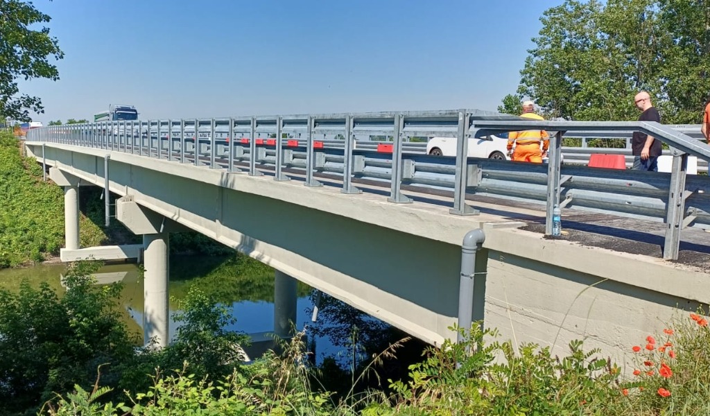 Ponte sul Mincio a Governolo, riapre il doppio senso di marcia sulla SP33