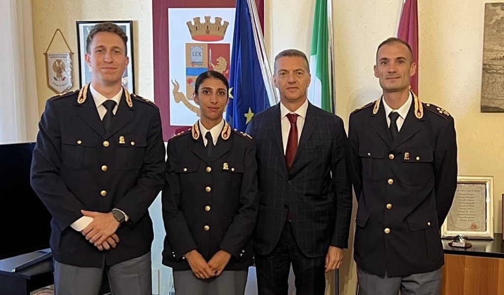 Nuovi rinforzi per la Questura di Mantova: arrivano tre nuovi Commissari della Polizia di Stato
