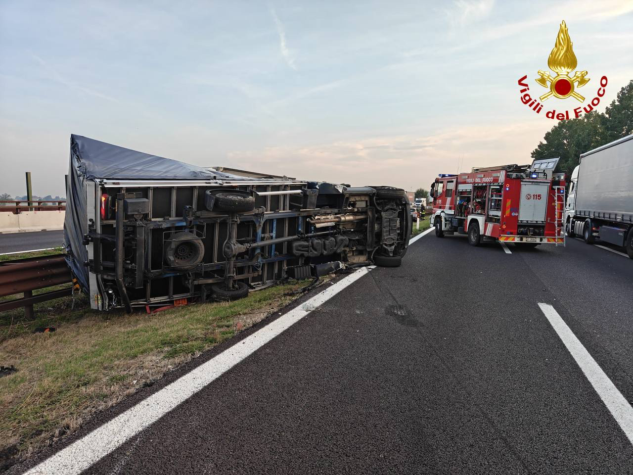 Scontro tra auto e furgone sull’A22 tra Pegognaga e Reggiolo: due feriti